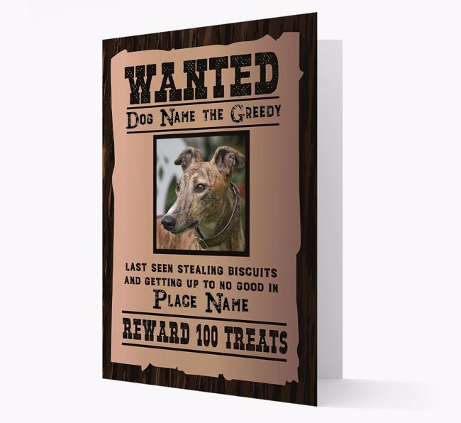 'Wanted Poster' - Personalized {breedFullName} Photo Upload Card